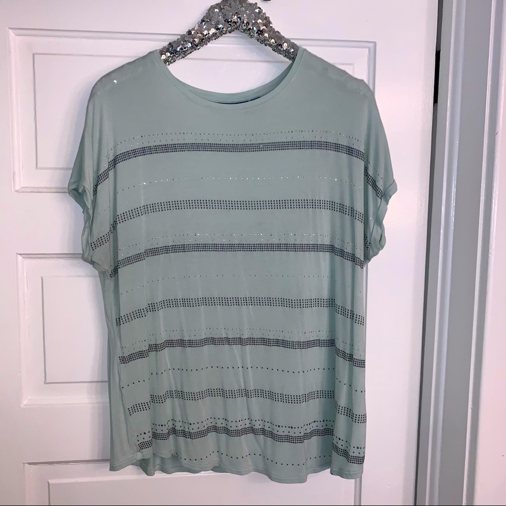 Apt. 9 Mint Striped Tee